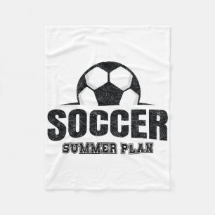 Soccer Is My Summer Plan Watch Party Fan Lifestyle Fleece Blanket