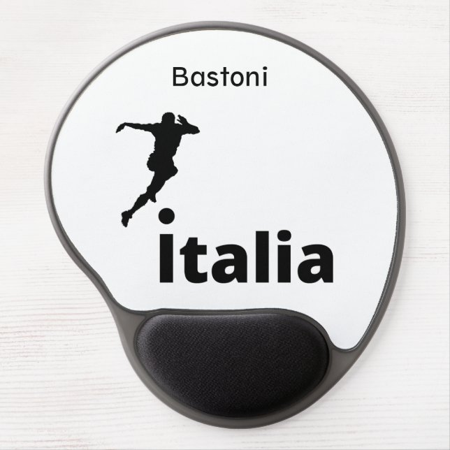 Soccer Italy, customizable  Gel Mouse Pad (Front)
