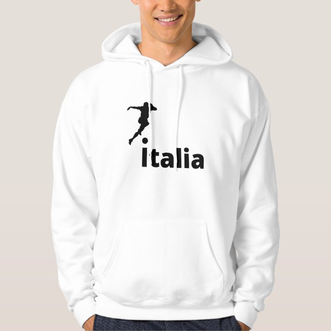 Soccer Italy, customizable  Hoodie (Front)