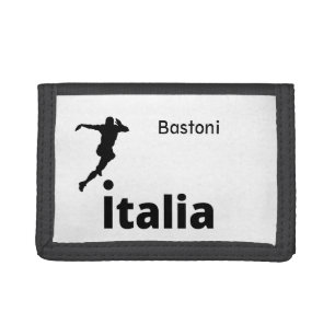 Soccer Italy, customizable Trifold Wallet