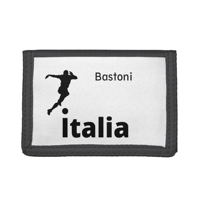 Soccer Italy, customizable  Trifold Wallet (Front)