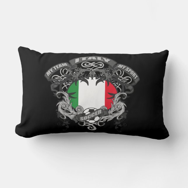 Soccer Italy Lumbar Pillow (Front)