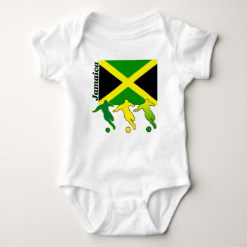 Soccer Jamaica Baby Bodysuit by nitsupak at Zazzle