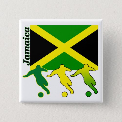 Soccer Jamaica Button