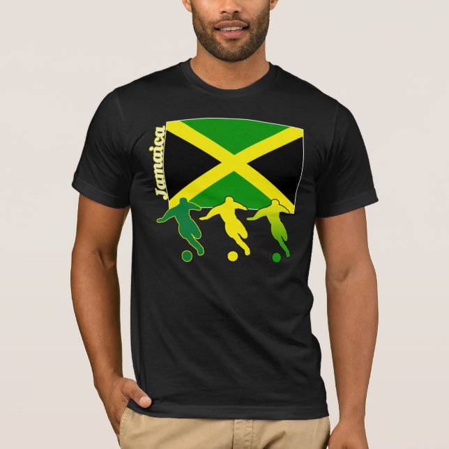 Soccer Jamaica Dark T-Shirt (Front)