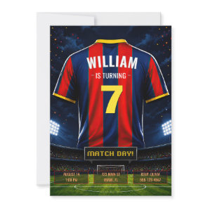 Soccer Jersey Birthday Invitation