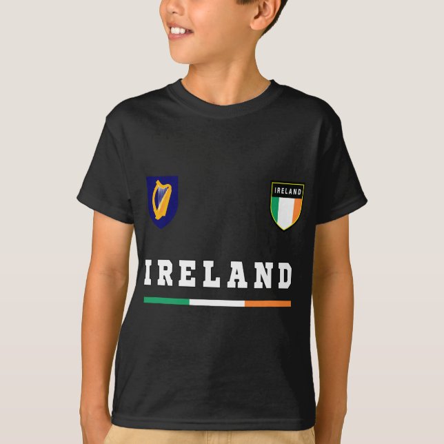 Soccer Jersey Flag Football Dublin T-Shirt (Front)