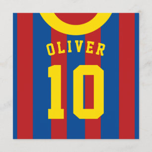 Soccer Jersey Themed Party Invites Template