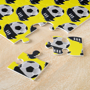 Soccer Jigsaw Puzzle Yellow
