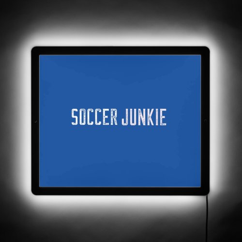 soccer junkie LED sign