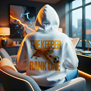 Soccer Keeper Cat Gift for Sports Lover Hoodie