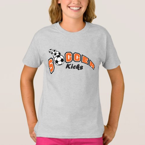 Soccer Kicks _ Orange T_Shirt