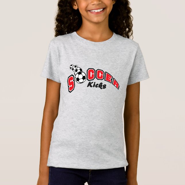 Soccer Kicks - Red T-Shirt (Front)