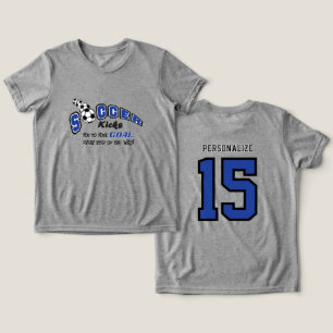 Soccer Kicks You to Your Goal - Dark Blue Tri-Blend Shirt