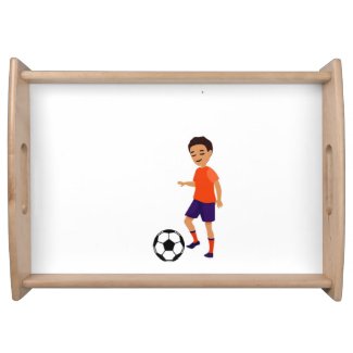 Soccer Kid Serving Tray