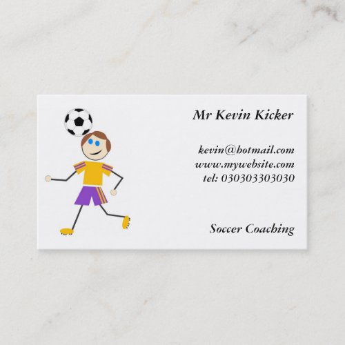 Soccer Kids Business Cards