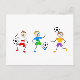 Soccer Kids Postcard