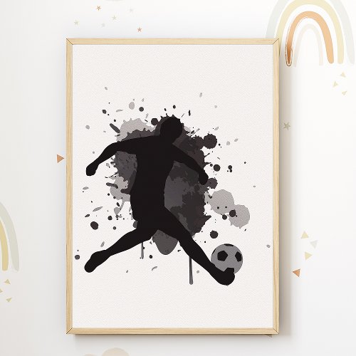 Soccer Kids Room Poster Sports Nursery Print