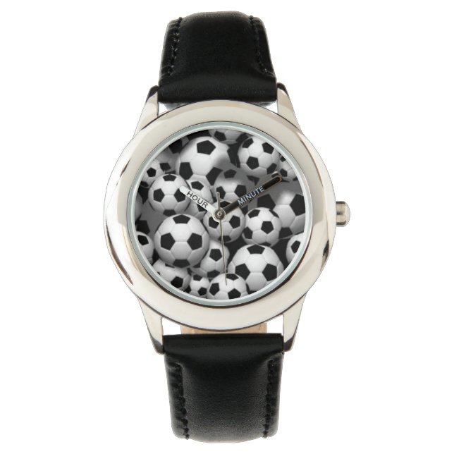 Soccer Kid's Stainless Steel Watch (Front)