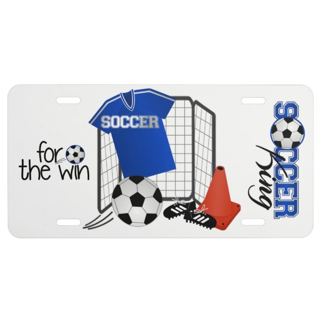 Soccer King license plate (Front)