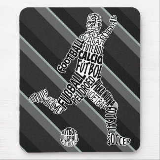 Soccer Languages Typography Mouse Pad
