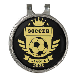 Soccer League 2026 Golf Hat Clip