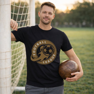 Soccer League Badge & Football Emblem T-Shirt