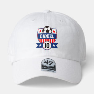 Soccer League Kids Football Name & Number Logo 47 Brand Hat