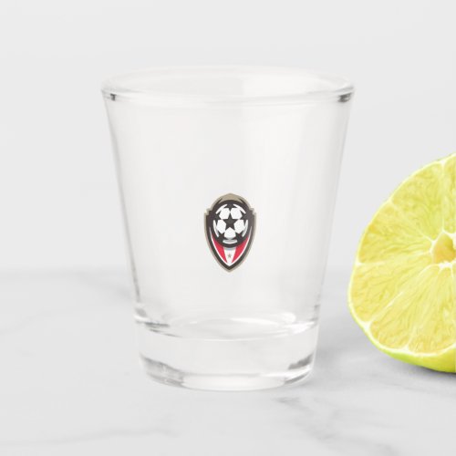 soccer league shot glass