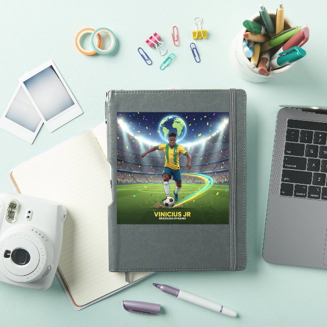Soccer Legend Action Notebook Sticker (iPad Cover)