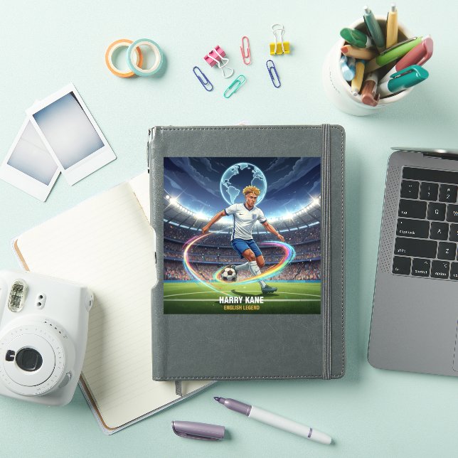 Soccer Legend Action Notebook Sticker (iPad Cover)