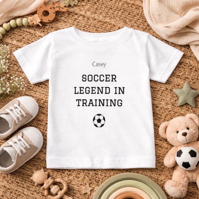 Soccer Legend Training Baby Name Outfit T-Shirt (Creator Uploaded)