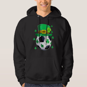 Soccer Leprechaun Hat Shamrocks C St Patricks Day  Hoodie