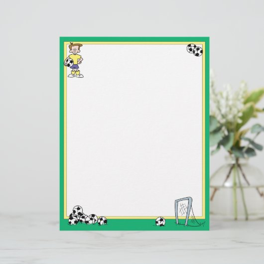 Soccer Letterhead (Standing Front)