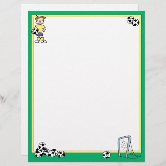 Soccer Letterhead (Front/Back)