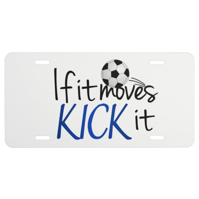 Soccer  license plate (Front)