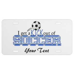 Soccer license plate