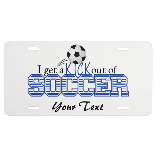 Soccer  license plate (Front)