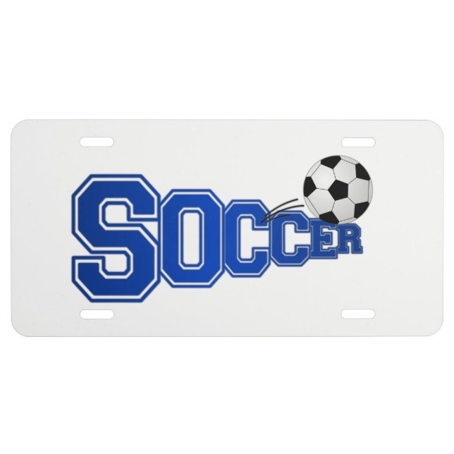 Soccer  license plate (Front)