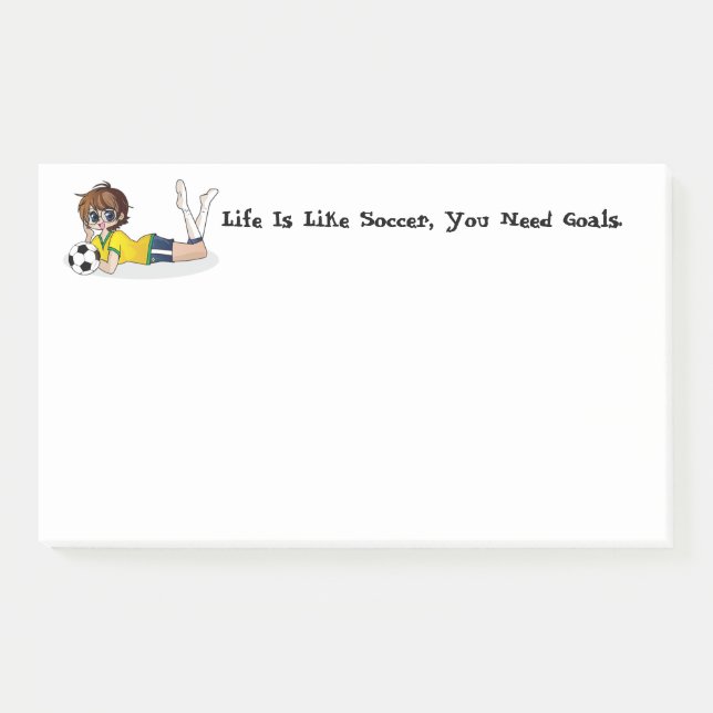 Soccer & Life Post-it Notes (Front)