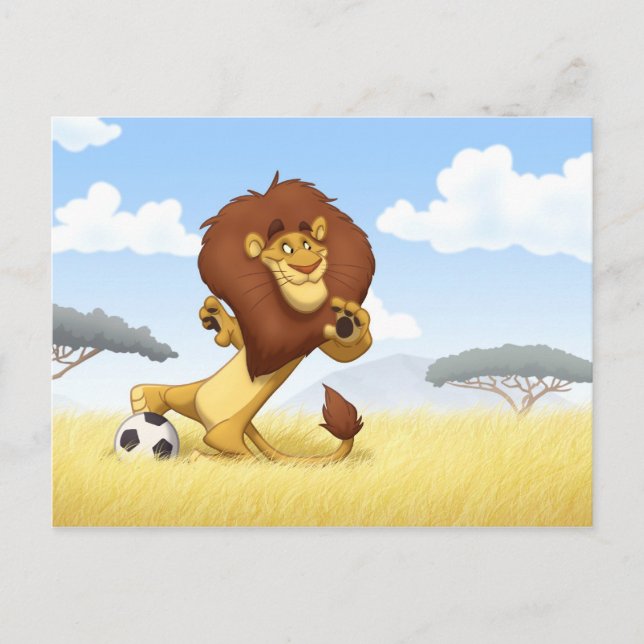 Soccer Lion Postcard (Front)