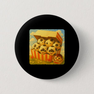Soccer Ll Chicken Nuggets Cute Kawaii Funny Fast F Button