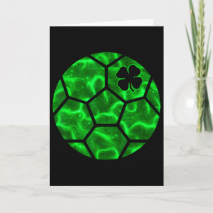 Soccer Ll Shamrock Lucky Clover Irish St Patricks Card