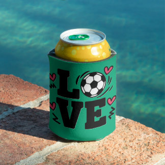 Soccer Love Cute Soccer Player Coach Sports Girls Can Cooler