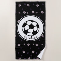 Soccer Love Cute Star Pattern Girls Personalized