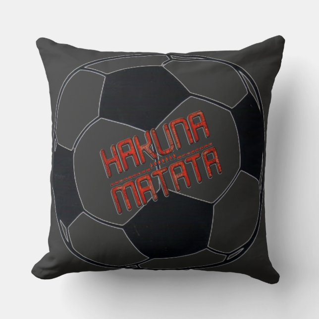 Soccer Lovely Throw ball Throw Pillow (Front)