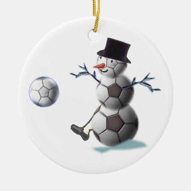 Soccer Lovers Christmas Gifts Ornament (Front)