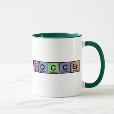 Soccer made of Elements colors Mug