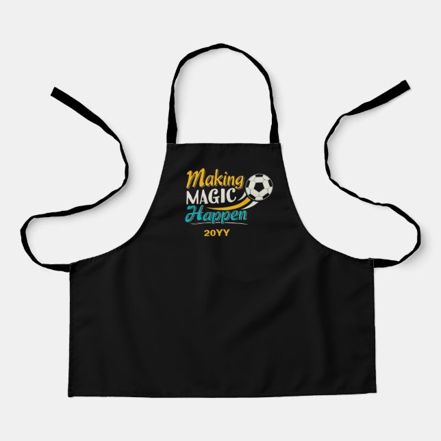 Soccer Making Magic Happen Apron (Front)