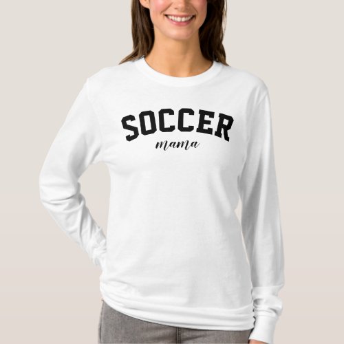 Soccer Mama Cute Sports Mom University College T_Shirt